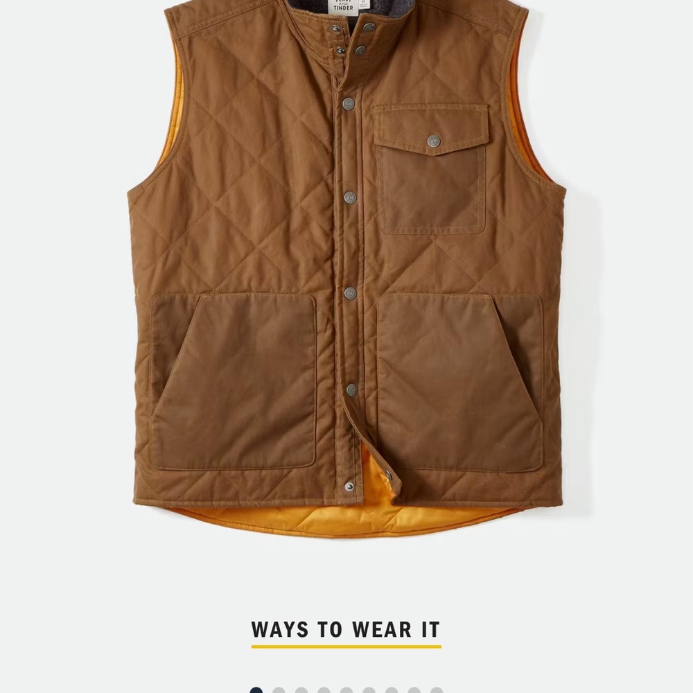 Taylor Stitch Brown Quilted Gilet
